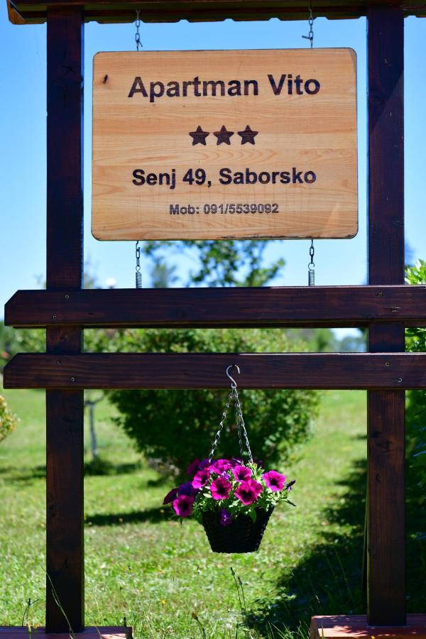 Apartman Vito Saborsko מראה חיצוני תמונה